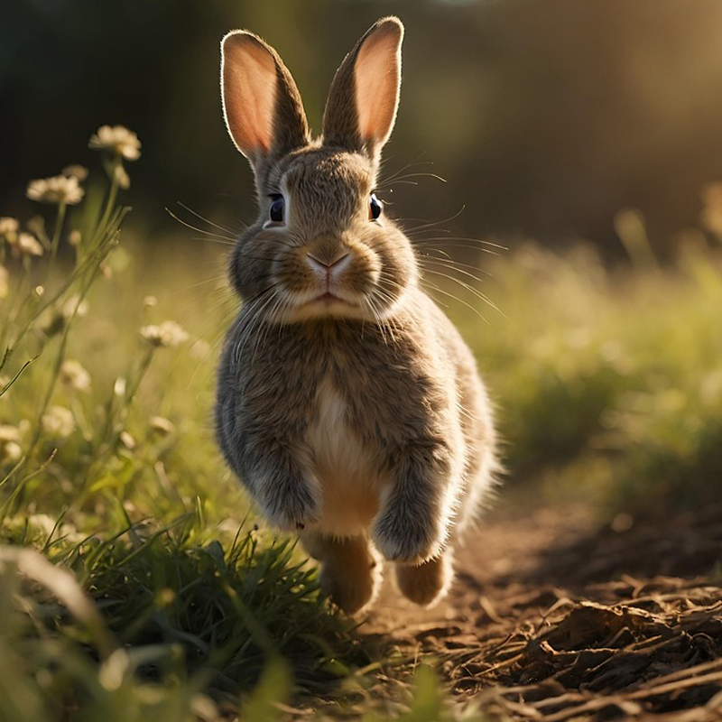 Krafttier Hase